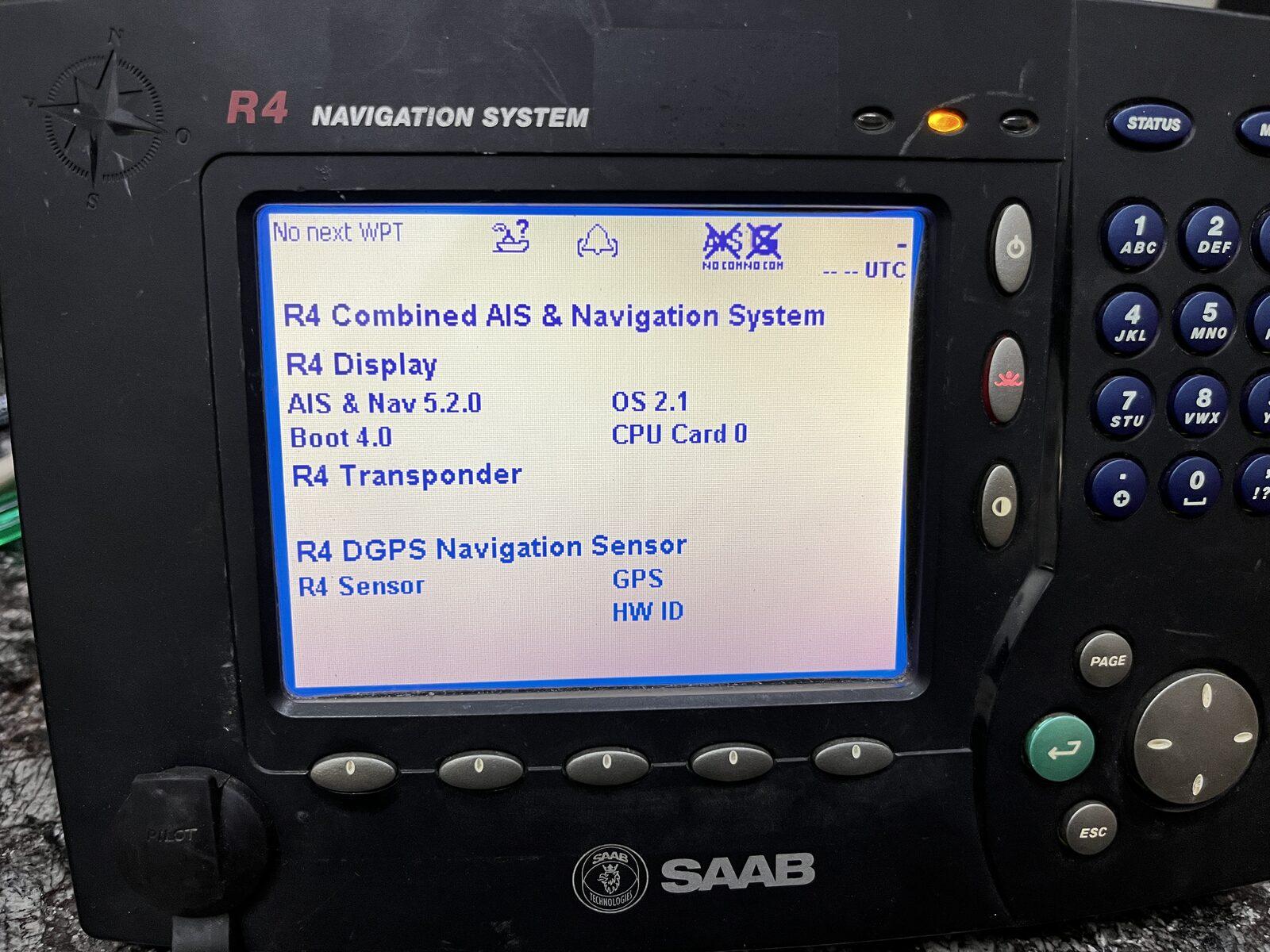 Saab GPS Saab R4 — refurbished bridge & navigation equipment