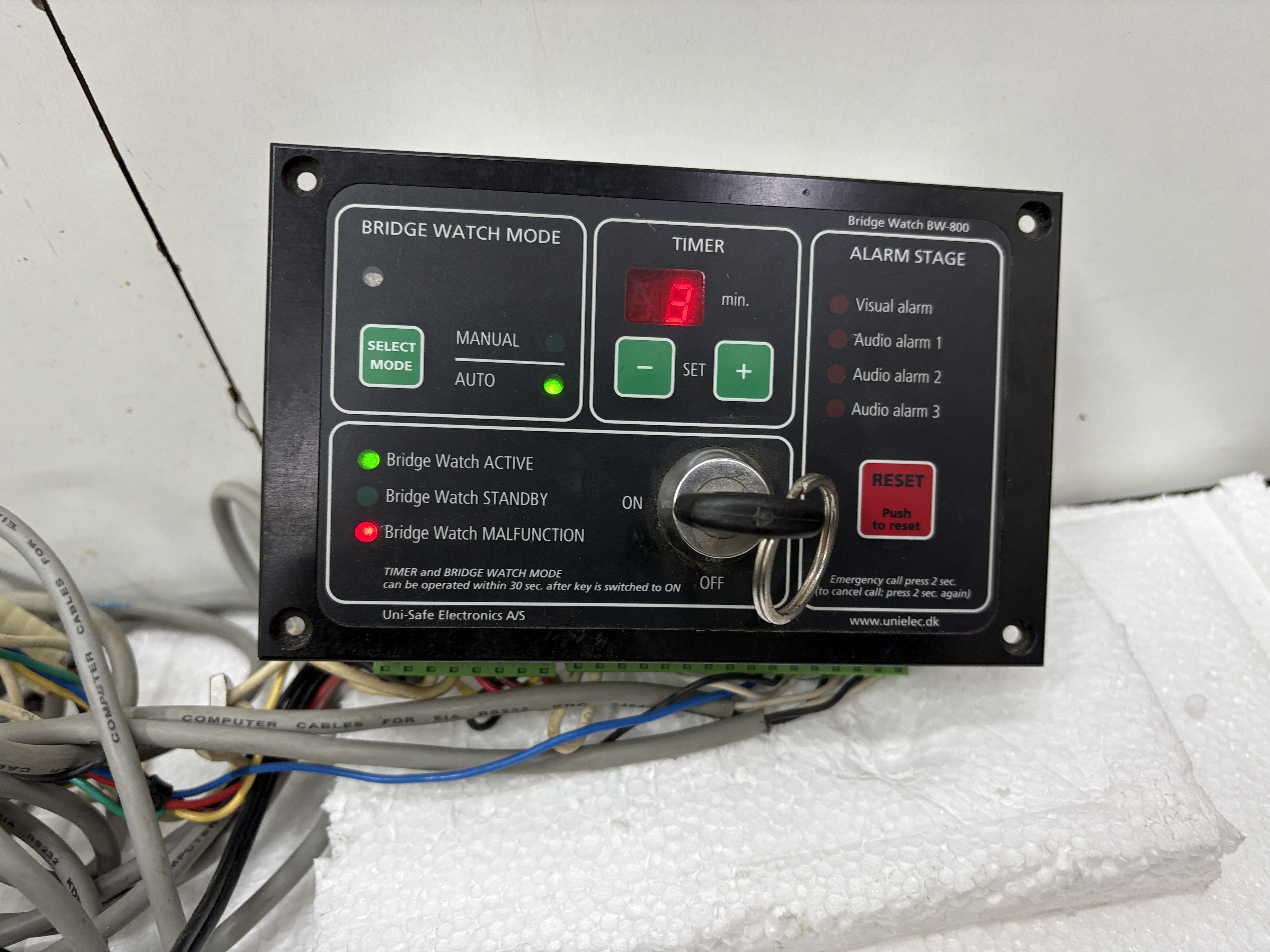 Unisafe BNWAS Unisafe BW800 — refurbished bridge & navigation equipment