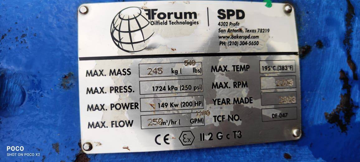 Baker Centrifugal Pump 5 X 4 X 14 Make Forum - Baker SPD — refurbished oilfield, rig & drill-ship machinery thumbnail 9