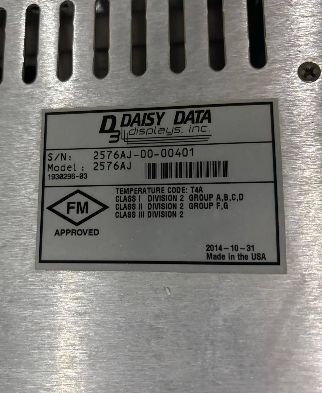 Daisy Data Daisy Data 2576AJ — refurbished automation & control systems