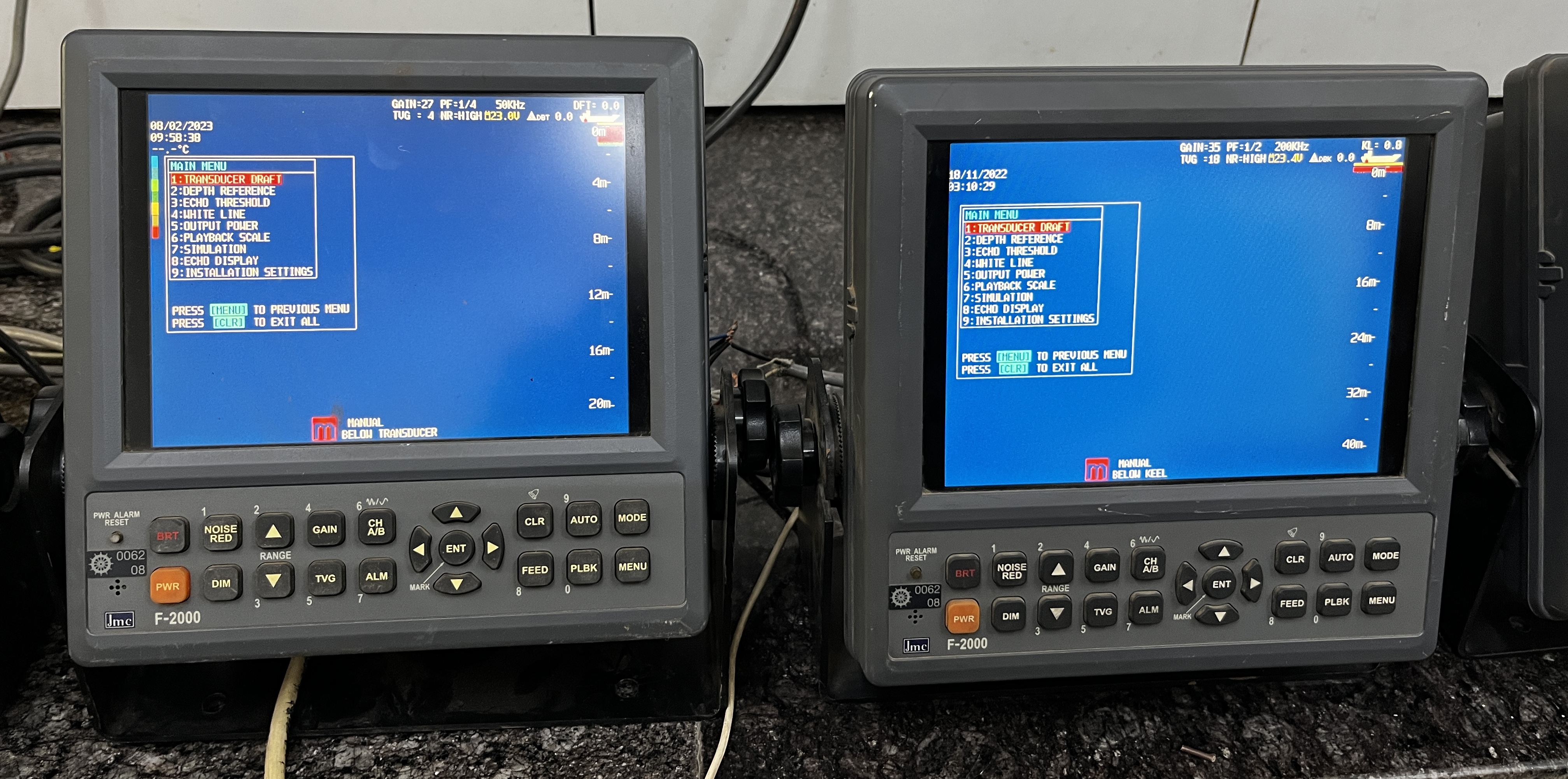 JMC Echo sounder JMC F2000 — refurbished bridge & navigation equipment