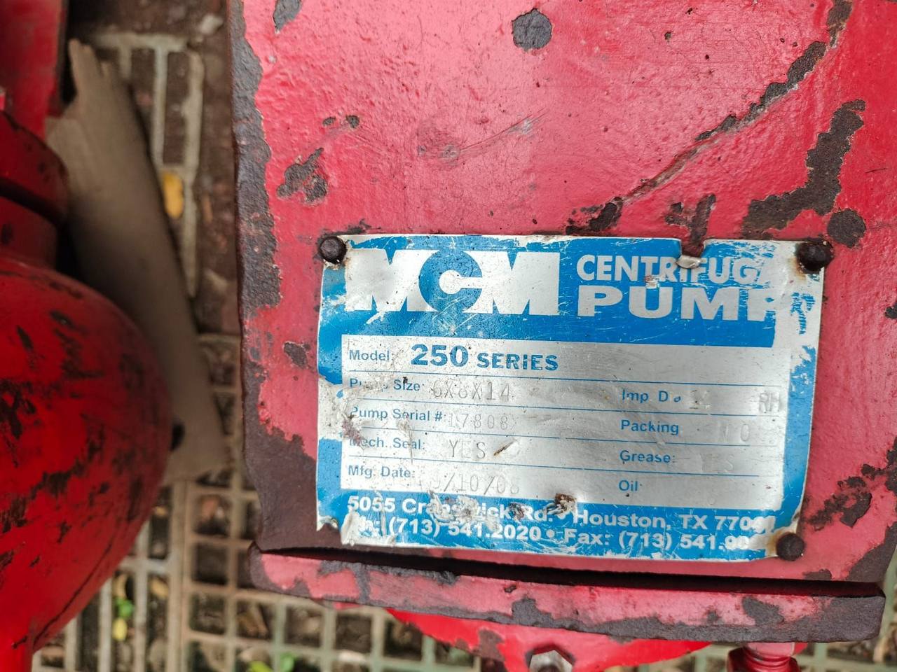 MCM MCM Centrifugal Pump 8X6X14 Inch — refurbished oilfield, rig & drill-ship machinery thumbnail 4