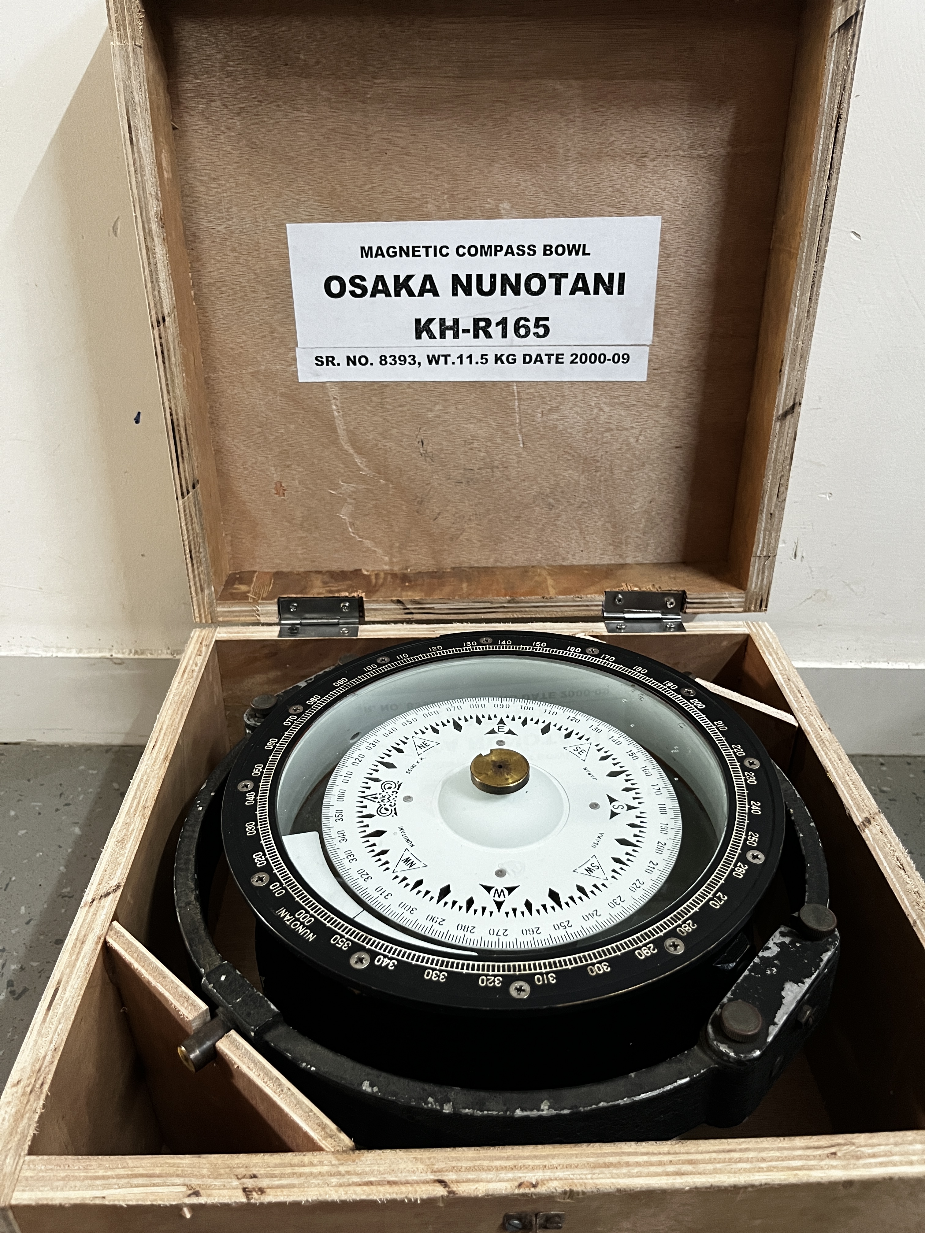 Osaka Nunotani Osaka Nunotani KN-R165 Sr. 8393 Dt. 2000-09 — refurbished marine antiques