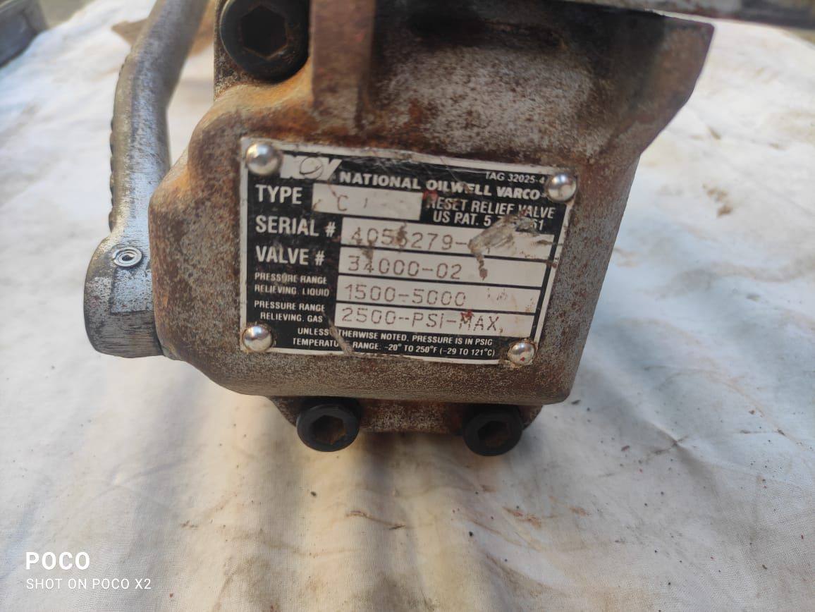 Relief Valve 4 Type C — refurbished oilfield, rig & drill-ship machinery