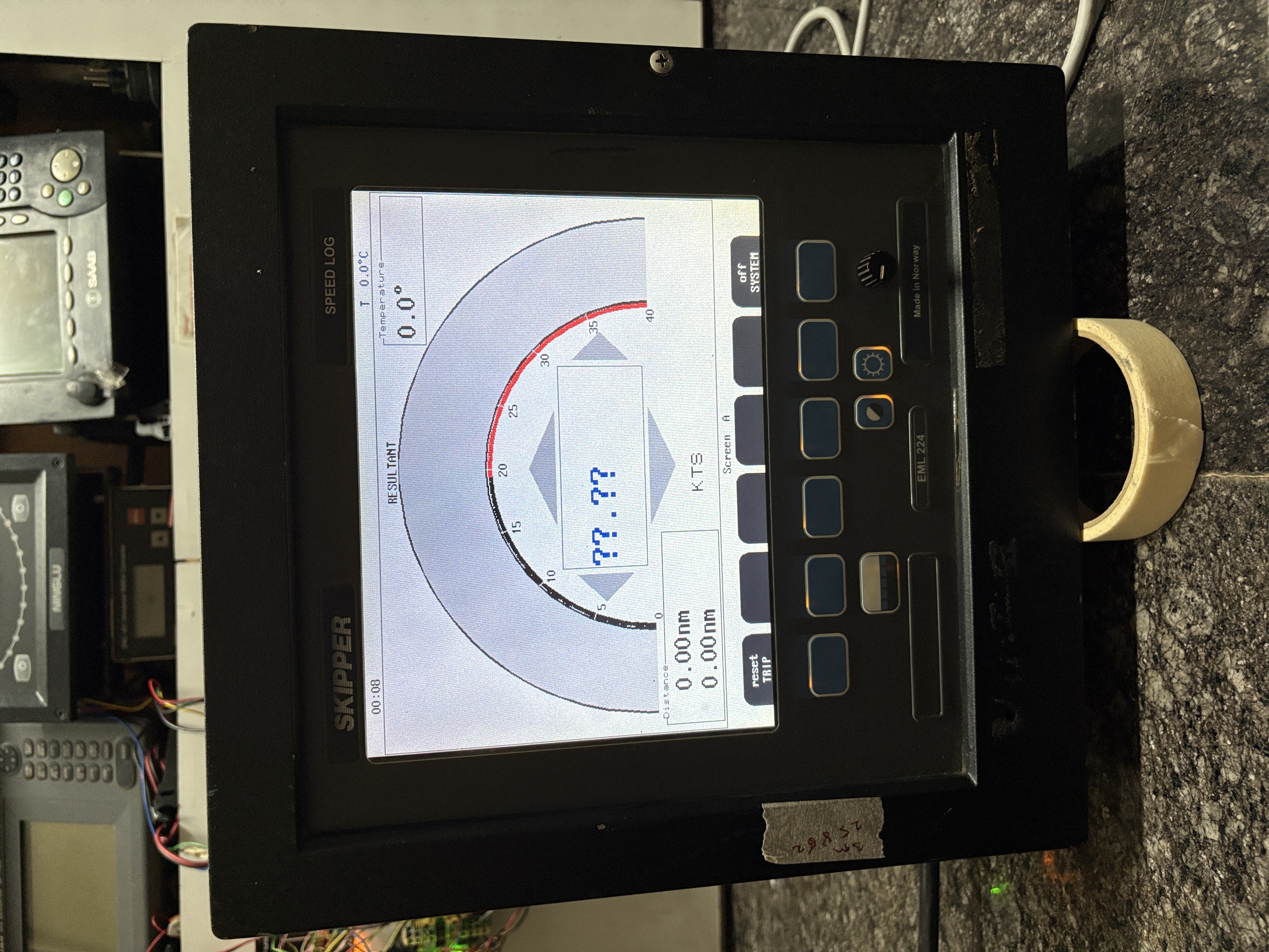 Skipper Speed log Skipper EML224 — refurbished bridge & navigation equipment