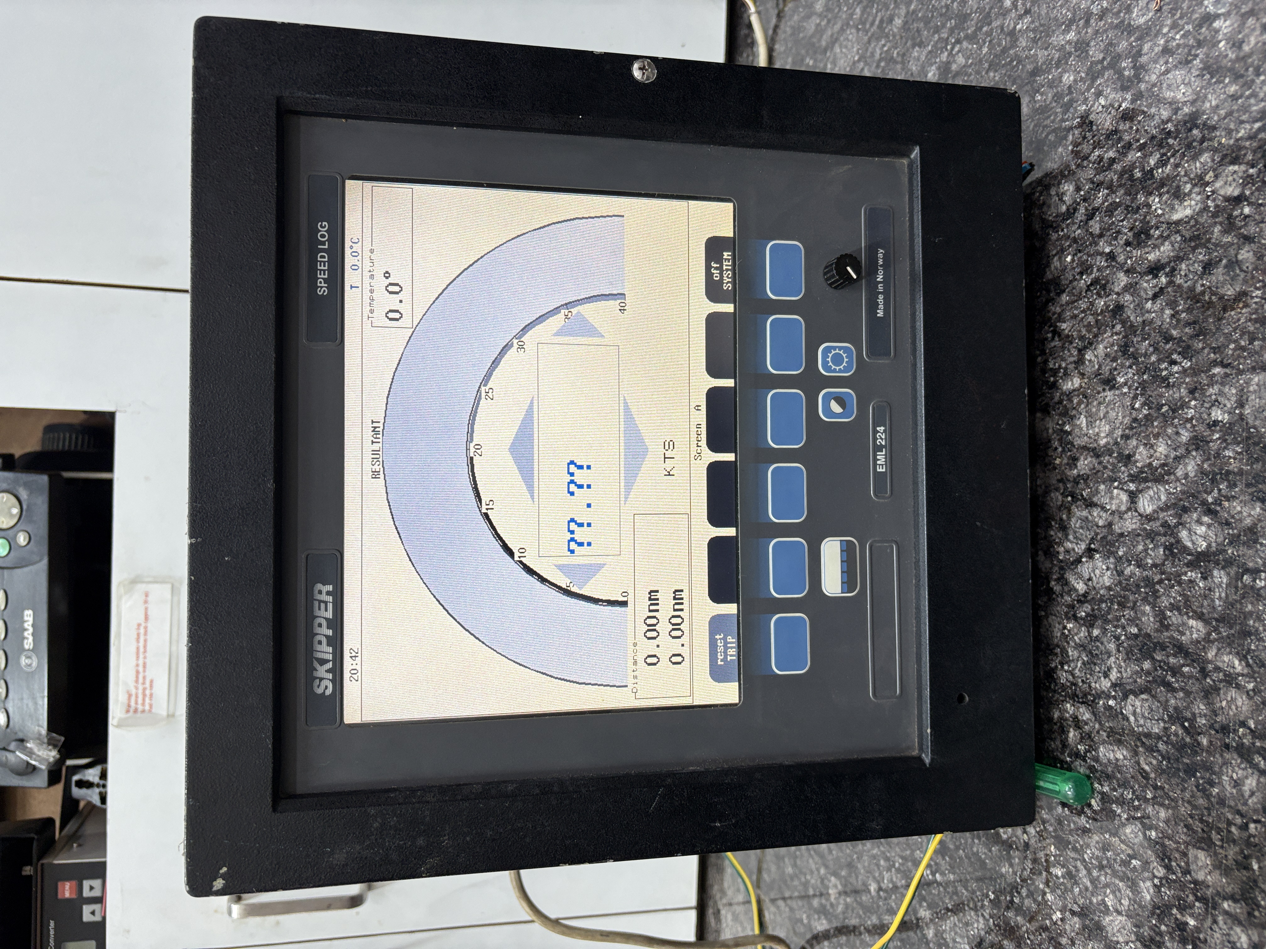Skipper Speed log Skipper EML224 — refurbished bridge & navigation equipment thumbnail 3