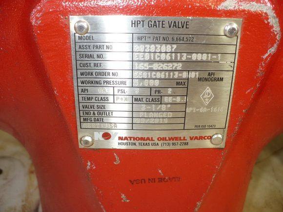 Varco Varco HPT Gate Valve — refurbished oilfield, rig & drill-ship machinery thumbnail 2