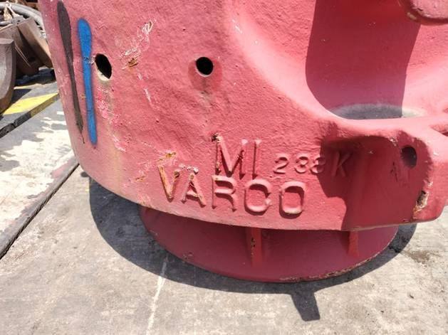 Varco Varco Spider Set with Elevator + Slip 14 inch Capacity 500 Ton SL — refurbished oilfield, rig & drill-ship machinery thumbnail 10