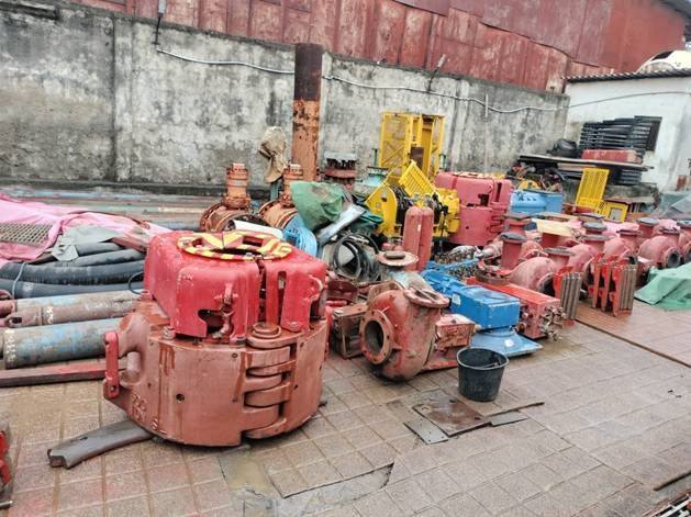 Varco Varco Spider Set with Elevator + Slip 14 inch Capacity 500 Ton SL — refurbished oilfield, rig & drill-ship machinery thumbnail 2