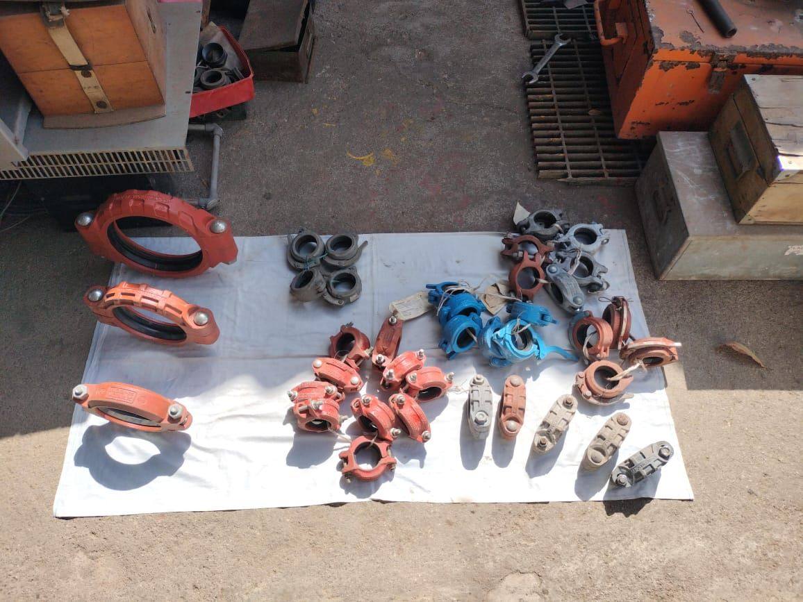 Victaulic Clamp for Desander Cone with Rubber Seal — refurbished oilfield, rig & drill-ship machinery